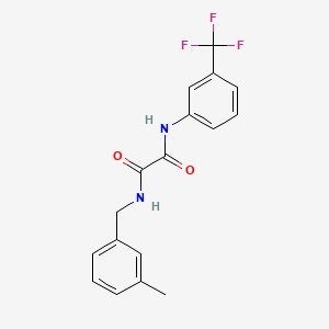 molecular formula C17H15F3N2O2 B4816874 N-(3-methylbenzyl)-N'-[3-(trifluoromethyl)phenyl]ethanediamide 