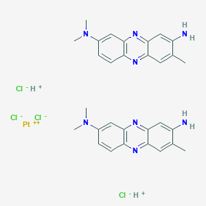 molecular formula C30H34Cl4N8Pt B048169 Ptcl4(中性红)2 CAS No. 123712-49-2