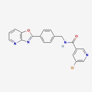 5-bromo-N-(4-[1,3]oxazolo[4,5-b]pyridin-2-ylbenzyl)nicotinamide