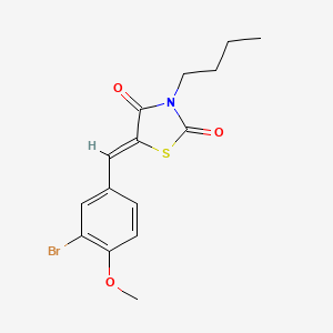 5-(3-bromo-4-methoxybenzylidene)-3-butyl-1,3-thiazolidine-2,4-dione