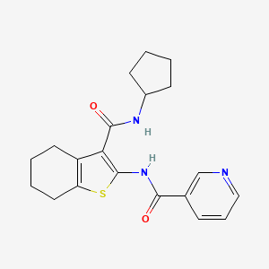 N-{3-[(cyclopentylamino)carbonyl]-4,5,6,7-tetrahydro-1-benzothien-2-yl}nicotinamide