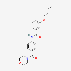 3-butoxy-N-[4-(4-morpholinylcarbonyl)phenyl]benzamide