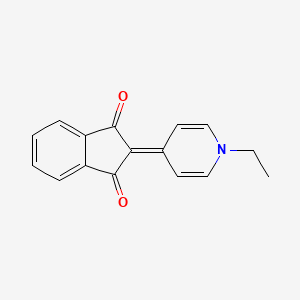 molecular formula C16H13NO2 B4816935 2-(1-ethyl-4(1H)-pyridinylidene)-1H-indene-1,3(2H)-dione CAS No. 49803-30-7