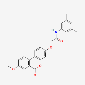 N-(3,5-dimethylphenyl)-2-[(8-methoxy-6-oxo-6H-benzo[c]chromen-3-yl)oxy]acetamide