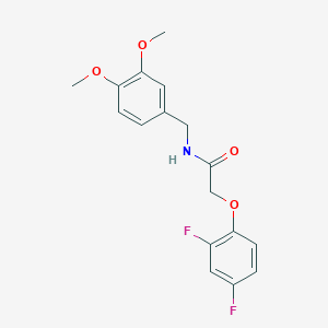 2-(2,4-difluorophenoxy)-N-(3,4-dimethoxybenzyl)acetamide