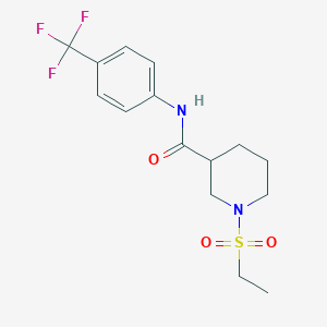 1-(ethylsulfonyl)-N-[4-(trifluoromethyl)phenyl]-3-piperidinecarboxamide