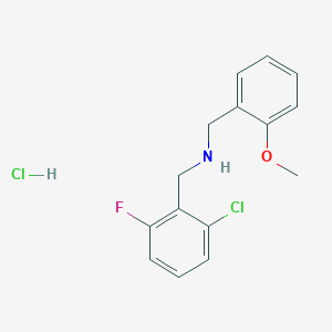 molecular formula C15H16Cl2FNO B4817031 (2-chloro-6-fluorobenzyl)(2-methoxybenzyl)amine hydrochloride 