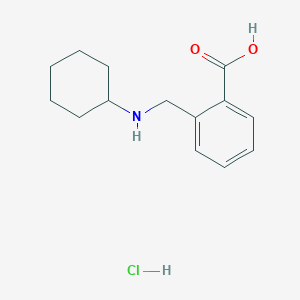 2-[(cyclohexylamino)methyl]benzoic acid hydrochloride