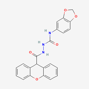 N-1,3-benzodioxol-5-yl-2-(9H-xanthen-9-ylcarbonyl)hydrazinecarboxamide