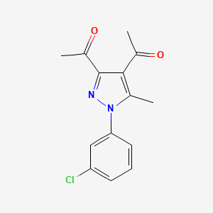 1,1'-[1-(3-chlorophenyl)-5-methyl-1H-pyrazole-3,4-diyl]diethanone