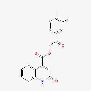 2-(3,4-dimethylphenyl)-2-oxoethyl 2-hydroxy-4-quinolinecarboxylate