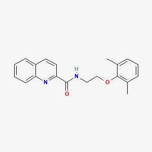 N-[2-(2,6-dimethylphenoxy)ethyl]-2-quinolinecarboxamide