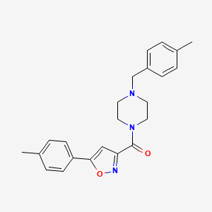 [4-(4-METHYLBENZYL)PIPERAZINO][5-(4-METHYLPHENYL)-3-ISOXAZOLYL]METHANONE