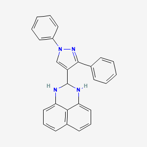 molecular formula C26H20N4 B4817169 2-(1,3-diphenyl-1H-pyrazol-4-yl)-2,3-dihydro-1H-perimidine 