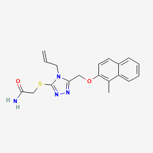 2-[(4-allyl-5-{[(1-methyl-2-naphthyl)oxy]methyl}-4H-1,2,4-triazol-3-yl)thio]acetamide