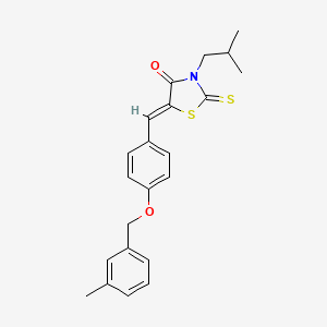 3-isobutyl-5-{4-[(3-methylbenzyl)oxy]benzylidene}-2-thioxo-1,3-thiazolidin-4-one