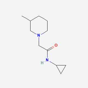 molecular formula C11H20N2O B4817266 N-cyclopropyl-2-(3-methyl-1-piperidinyl)acetamide 