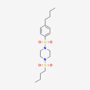 1-[(4-butylphenyl)sulfonyl]-4-(butylsulfonyl)piperazine