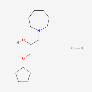 1-(1-azepanyl)-3-(cyclopentyloxy)-2-propanol hydrochloride