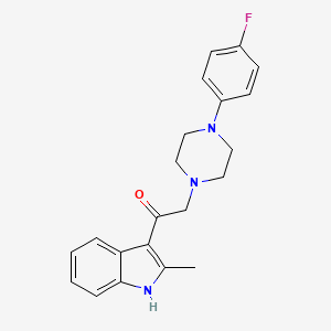 2-[4-(4-fluorophenyl)-1-piperazinyl]-1-(2-methyl-1H-indol-3-yl)ethanone