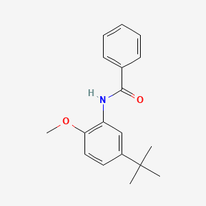 molecular formula C18H21NO2 B4817355 N-(5-tert-butyl-2-methoxyphenyl)benzamide 