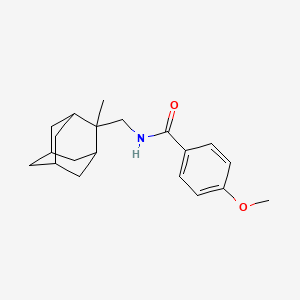 molecular formula C20H27NO2 B4817378 4-methoxy-N-[(2-methyl-2-adamantyl)methyl]benzamide 