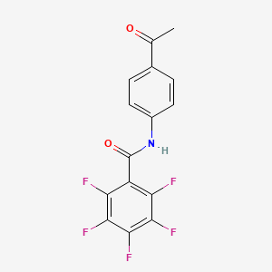 N-(4-acetylphenyl)-2,3,4,5,6-pentafluorobenzamide