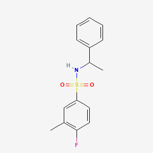 [(4-Fluoro-3-methylphenyl)sulfonyl](phenylethyl)amine