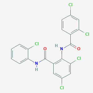 3,5-dichloro-N-(2-chlorophenyl)-2-[(2,4-dichlorobenzoyl)amino]benzamide