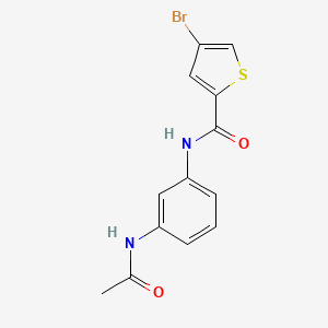 molecular formula C13H11BrN2O2S B4817445 N-[3-(acetylamino)phenyl]-4-bromo-2-thiophenecarboxamide 