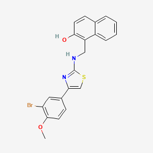 1-({[4-(3-bromo-4-methoxyphenyl)-1,3-thiazol-2-yl]amino}methyl)-2-naphthol