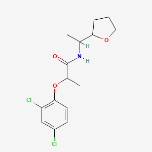 2-(2,4-dichlorophenoxy)-N-[1-(tetrahydro-2-furanyl)ethyl]propanamide