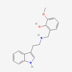 molecular formula C18H20N2O2 B4817467 2-({[2-(1H-indol-3-yl)ethyl]amino}methyl)-6-methoxyphenol 