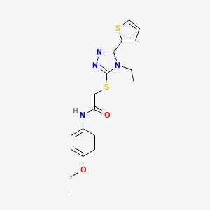 N-(4-ethoxyphenyl)-2-{[4-ethyl-5-(2-thienyl)-4H-1,2,4-triazol-3-yl]thio}acetamide