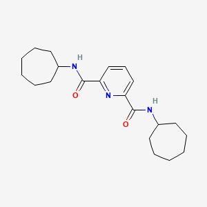 N,N'-dicycloheptyl-2,6-pyridinedicarboxamide