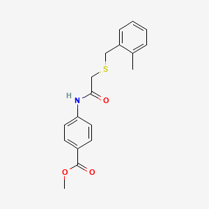 methyl 4-({[(2-methylbenzyl)thio]acetyl}amino)benzoate