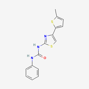 molecular formula C15H13N3OS2 B4817520 N-[4-(5-methyl-2-thienyl)-1,3-thiazol-2-yl]-N'-phenylurea 