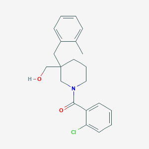 [1-(2-chlorobenzoyl)-3-(2-methylbenzyl)-3-piperidinyl]methanol