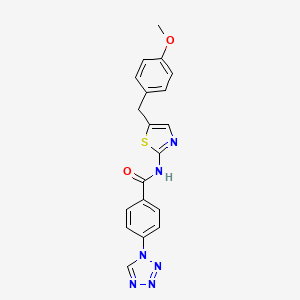 N-[5-(4-methoxybenzyl)-1,3-thiazol-2-yl]-4-(1H-tetrazol-1-yl)benzamide