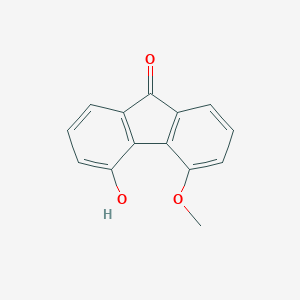 molecular formula C14H10O3 B481761 4-hydroxy-5-methoxy-9H-fluoren-9-one CAS No. 42523-47-7