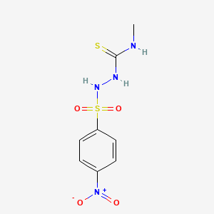 N-methyl-2-[(4-nitrophenyl)sulfonyl]hydrazinecarbothioamide