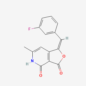 molecular formula C15H10FNO3 B4817662 1-(3-fluorobenzylidene)-6-methylfuro[3,4-c]pyridine-3,4(1H,5H)-dione 