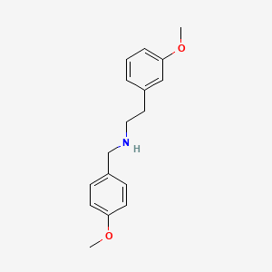 molecular formula C17H21NO2 B4817663 (4-methoxybenzyl)[2-(3-methoxyphenyl)ethyl]amine 