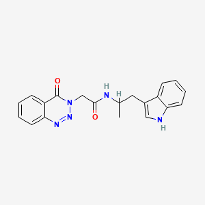 N-[2-(1H-indol-3-yl)-1-methylethyl]-2-(4-oxo-1,2,3-benzotriazin-3(4H)-yl)acetamide