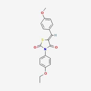 molecular formula C19H17NO4S B4817744 3-(4-ethoxyphenyl)-5-(4-methoxybenzylidene)-1,3-thiazolidine-2,4-dione 