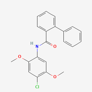 N-(4-chloro-2,5-dimethoxyphenyl)-2-biphenylcarboxamide