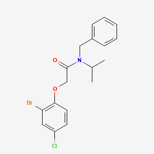 molecular formula C18H19BrClNO2 B4817764 N-benzyl-2-(2-bromo-4-chlorophenoxy)-N-isopropylacetamide 