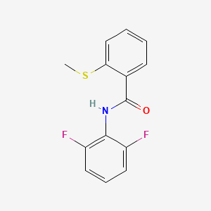 molecular formula C14H11F2NOS B4817814 N-(2,6-difluorophenyl)-2-(methylthio)benzamide 