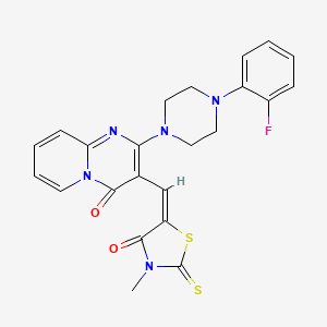 2-[4-(2-fluorophenyl)-1-piperazinyl]-3-[(3-methyl-4-oxo-2-thioxo-1,3-thiazolidin-5-ylidene)methyl]-4H-pyrido[1,2-a]pyrimidin-4-one