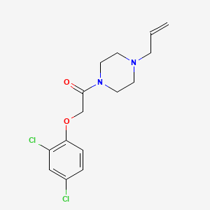 molecular formula C15H18Cl2N2O2 B4817857 1-(4-ALLYLPIPERAZINO)-2-(2,4-DICHLOROPHENOXY)-1-ETHANONE 